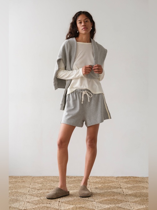 DONNI. Pants - NWT Donni x Free People The Stripe Eco-Terry Short ~Heather-Grey~